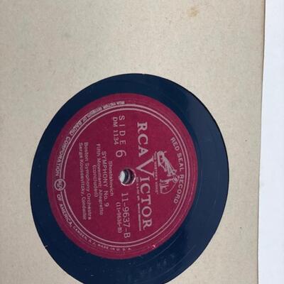 Shostakovich Symphony No 9 - RCA Victor 78 - Red Seal Records - DM1134