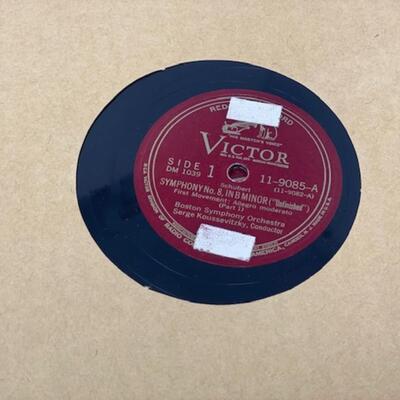 Schubert Unfinished Symphony No. 8 in B Minor - Victor 78 - Red Seal Records - DM1039