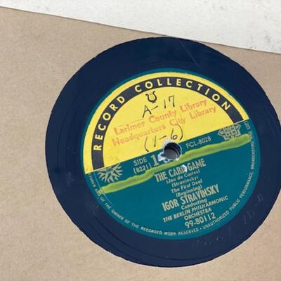 Stravinsky Conducting His The Card Game - Capital Records 78 - FCL-8028