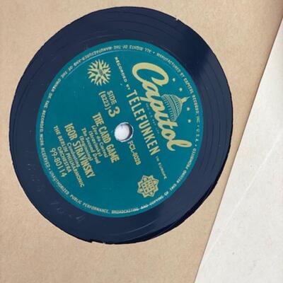 Stravinsky Conducting His The Card Game - Capital Records 78 - FCL-8028