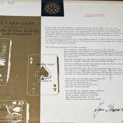 Stravinsky Conducting His The Card Game - Capital Records 78 - FCL-8028