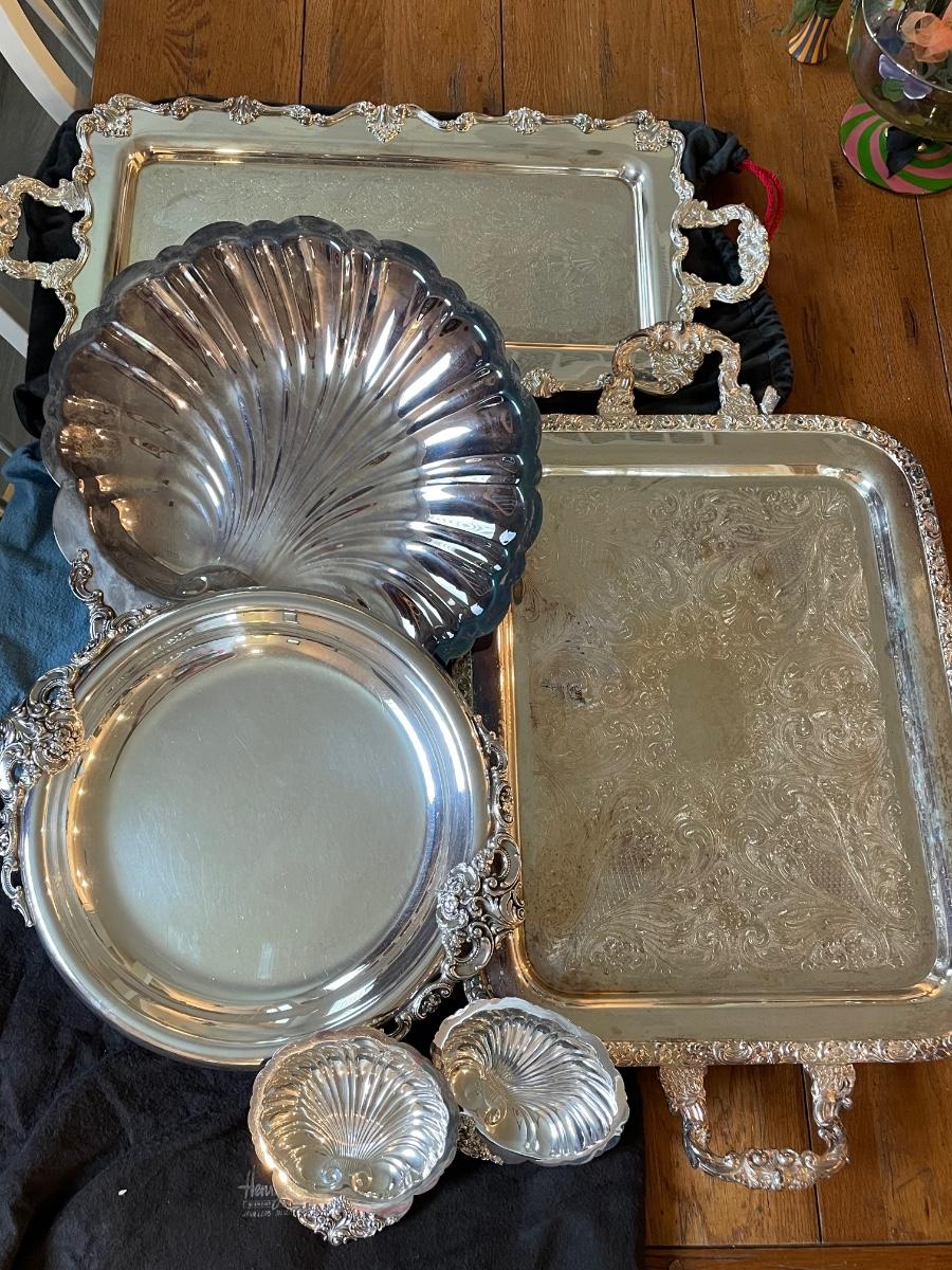 Silver Plate Serving Lot