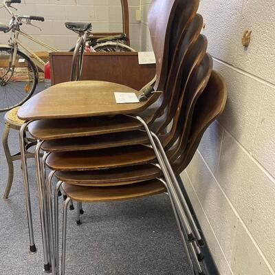 Set of 6 Bernardo ply raft chairs
