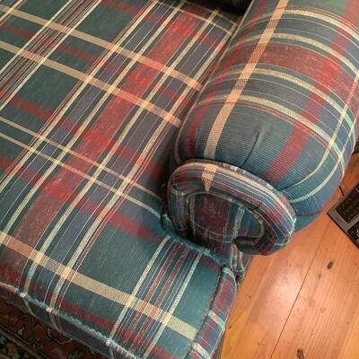 Plaid Sofa from Pinnacle with cover if desired