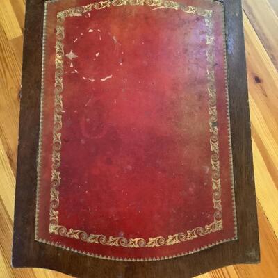 Mahogany sample table from Columbia Furniture, Louisville, KY