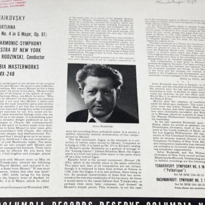 Tchaikovsky Mozartiana - Columbia Masterworks 78 - MX248-1