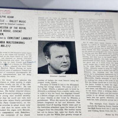 Adolphe Adam Giselle Ballet Suite - Columbia Masterworks 78 - MX277-1