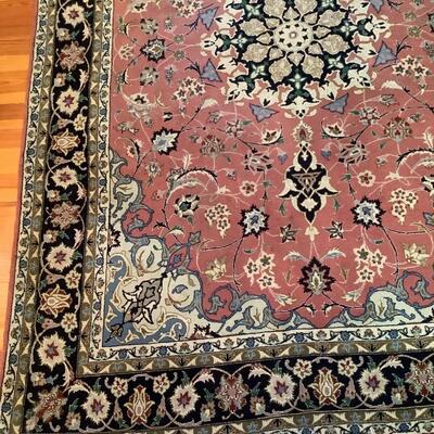 Persian hand-knotted rug