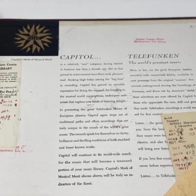 C. Dopper Gothic Chaconne - Capital Records 78 - ECL8031