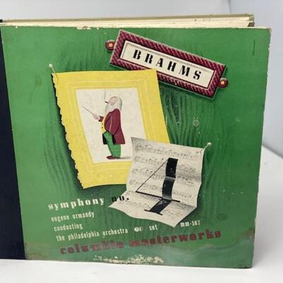 Brahms Sympony No. 4 - Columbia Masterworks 78 - MM567-1
