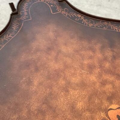 Large coffee table with metal base