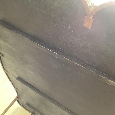 Large coffee table with metal base