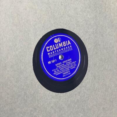 Wagner Rienze Overture Berlioz Marche Troyenne - Columbia Masterworks 78 - MX169-1