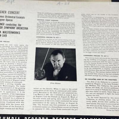 A Wagner Concert - Five Famour Orchestral Excerpts - Columbia Masterworks 78 - MM549-3