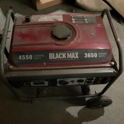 Black Max 3650 generator
