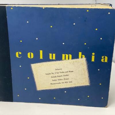 Debussy Sonata No. 3 for Violin and Piano - Columbia Masterworks 78 - MX242-1