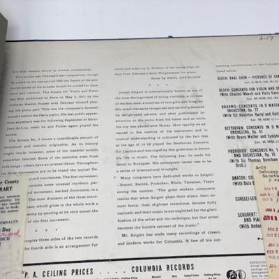 Debussy Sonata No. 3 for Violin and Piano - Columbia Masterworks 78 - MX242-1