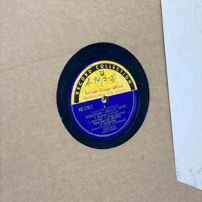 Gian-Carlo Menotti Sebastian Ballet Suite - Columbia Masterworks 78 - MX278-2