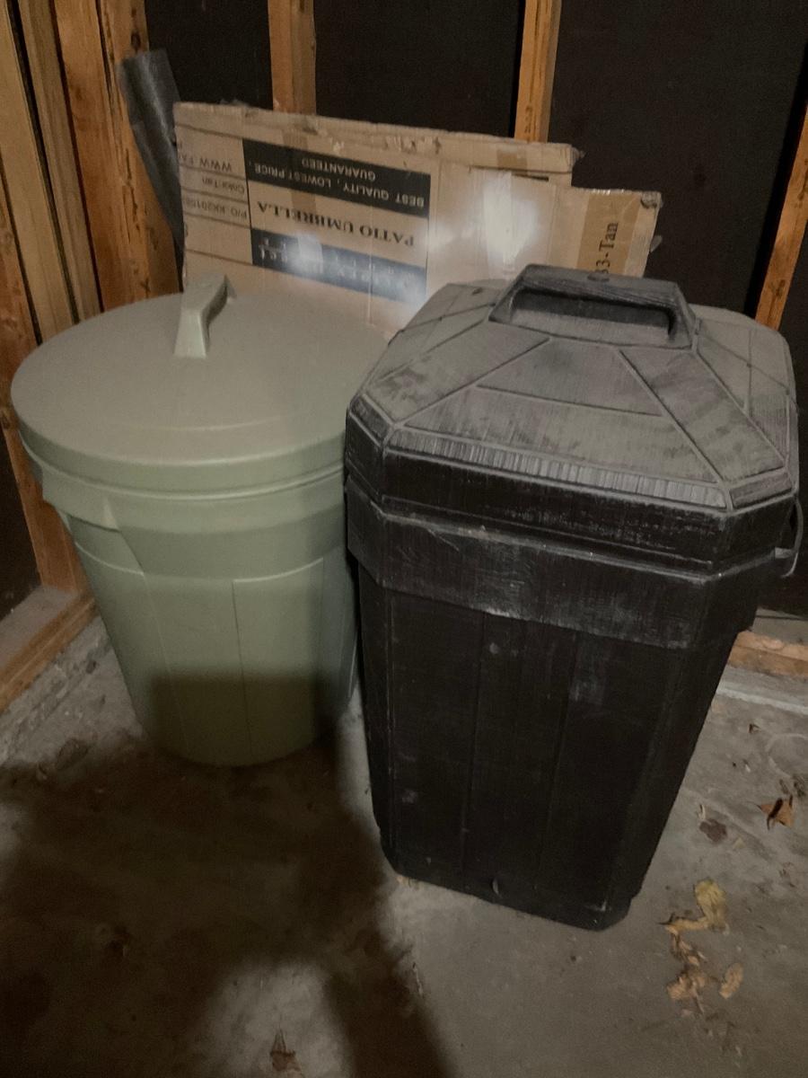 Garbage cans