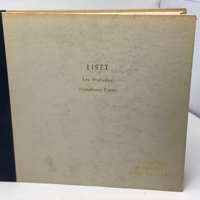 Liszt Les Preludes Symphonic Poem - Victor 78 - Red Seal Record - DM453-3