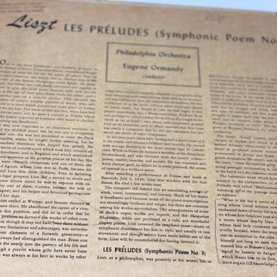 Liszt Les Preludes Symphonic Poem - Victor 78 - Red Seal Record - DM453-3