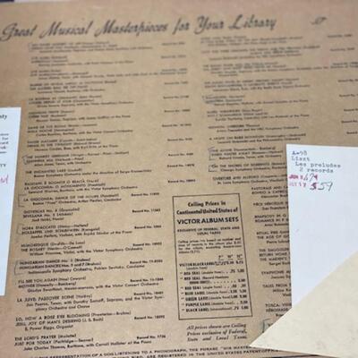 Liszt Les Preludes Symphonic Poem - Victor 78 - Red Seal Record - DM453-3