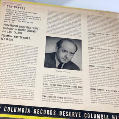 Philadelphia Orchestra "pops" Dances - Columbia Masterworks 78 - M588-1