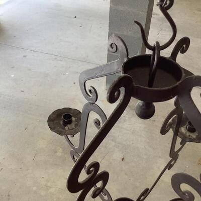 Metal Candelabra hanging with 5 candle holders