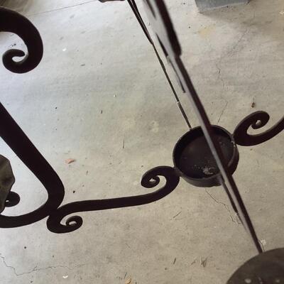 Metal Candelabra hanging with 5 candle holders
