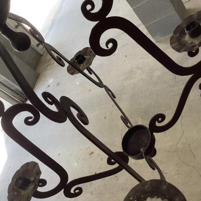 Metal Candelabra hanging with 5 candle holders
