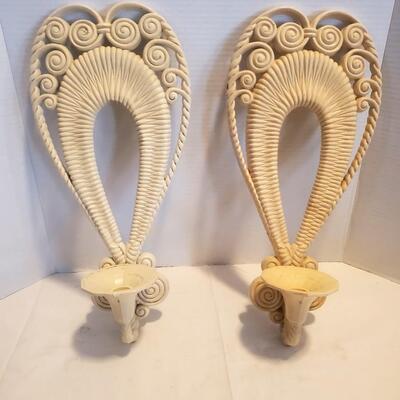 Vintage Ornate Wall Sconces Candle Holders DÃ©cor