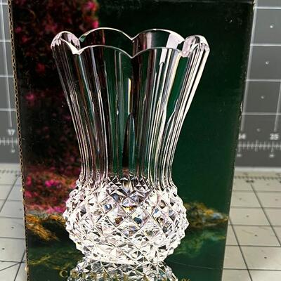 Irish Lead Crystal Vase, New in the box   