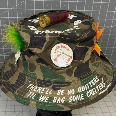 Whimsical Hunting Hat, (Hilarious!)