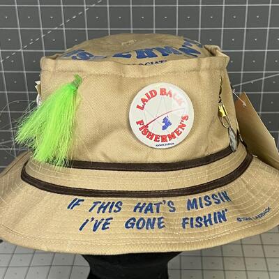 Whimsical Fishing Hat, (Hilarious!)