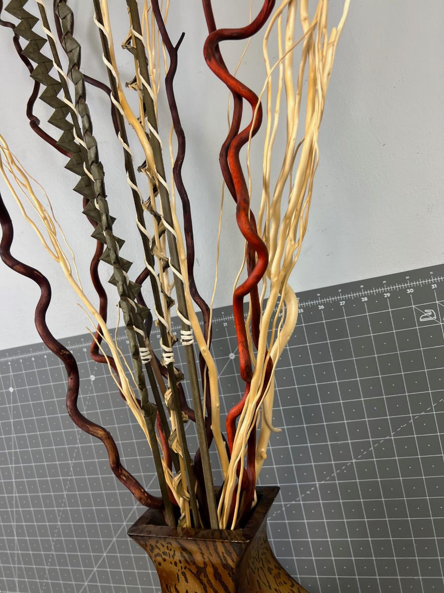 Decoration of Sticks in a Vase