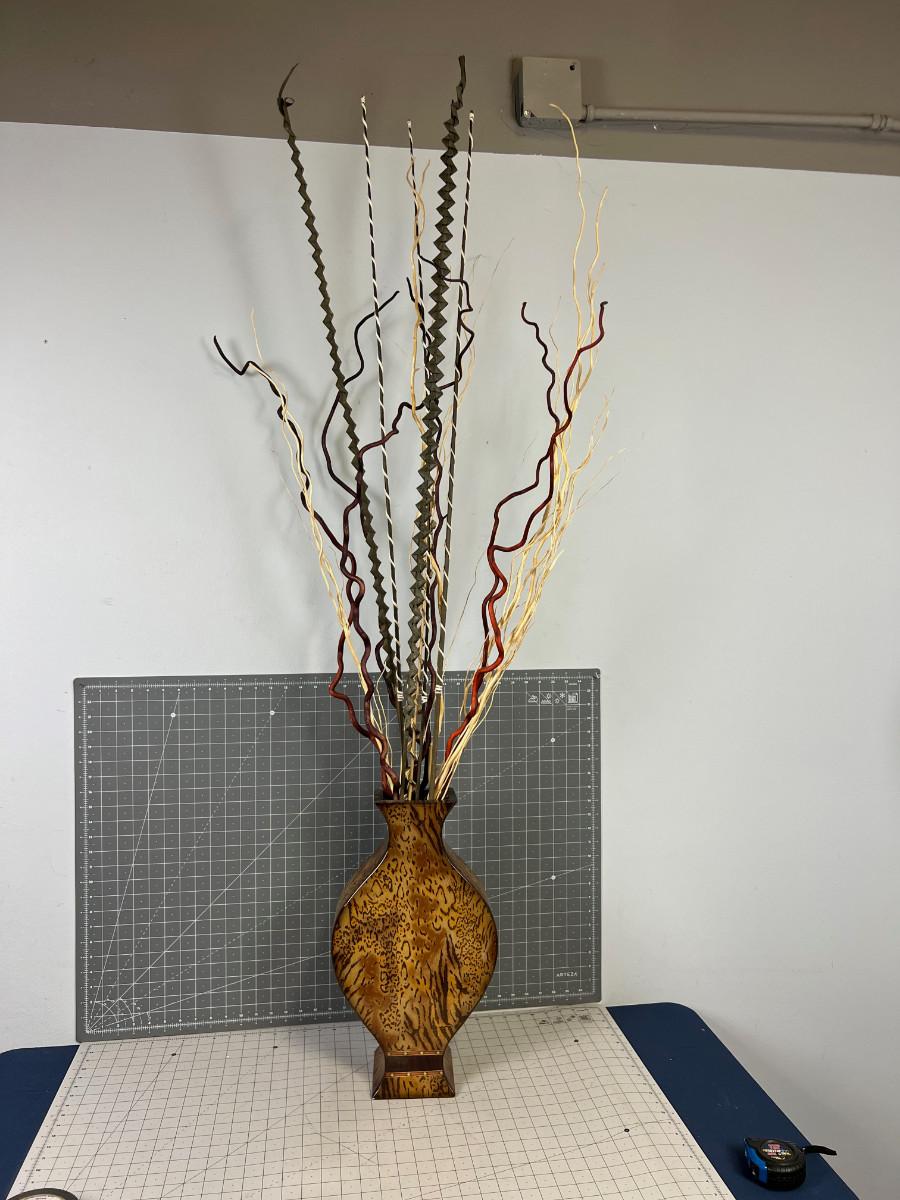 Decoration of Sticks in a Vase