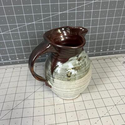 Studio Art Pottery Milk Pitcher 