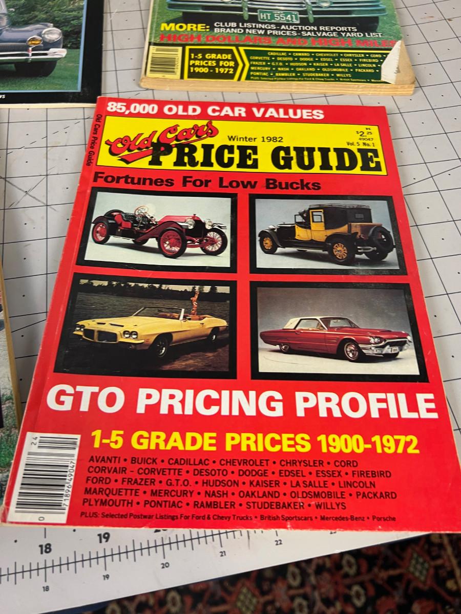 Vintage Antique Car Price Guides