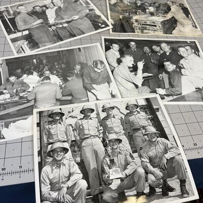 8 X 10 Black and White Photographs of Army Life 1940's era 