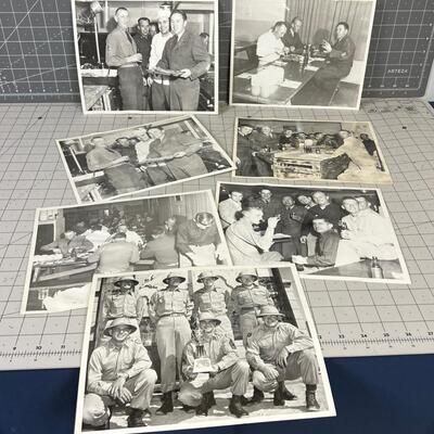 8 X 10 Black and White Photographs of Army Life 1940's era 