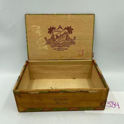 Roberts & Son cigar box