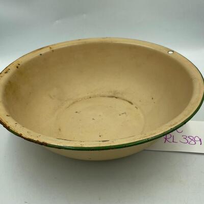 Vintage enamel bowl