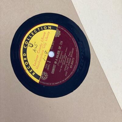 Schubert Quintet in A Major - Capital Records 78 - EDL8019