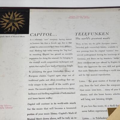 Schubert Quintet in A Major - Capital Records 78 - EDL8019