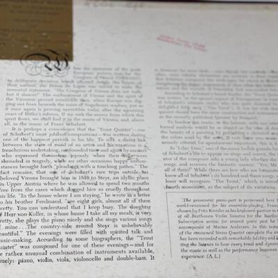 Schubert Quintet in A Major - Capital Records 78 - EDL8019