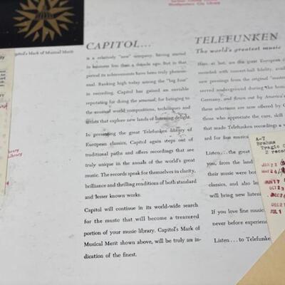 Brahms Tragic Overture, OP.81 - Capital Records 78 - EBL8014