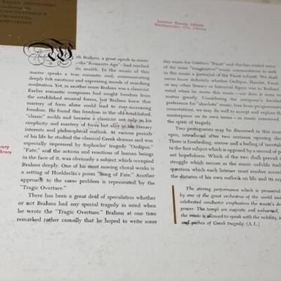 Brahms Tragic Overture, OP.81 - Capital Records 78 - EBL8014