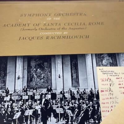 Kabalevsky Symphony No. 2, in C Minor, OP. 19 - Capital Records 78 - ECL8032