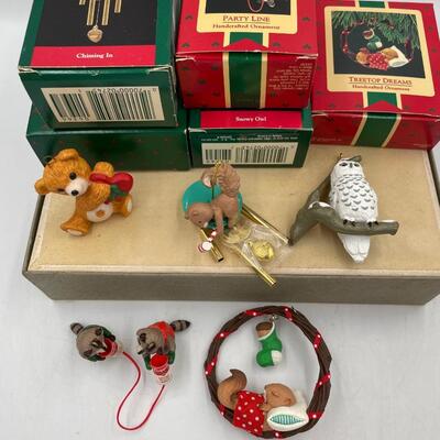 5 animal ornaments