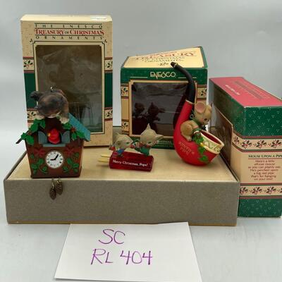3 enesco ornaments